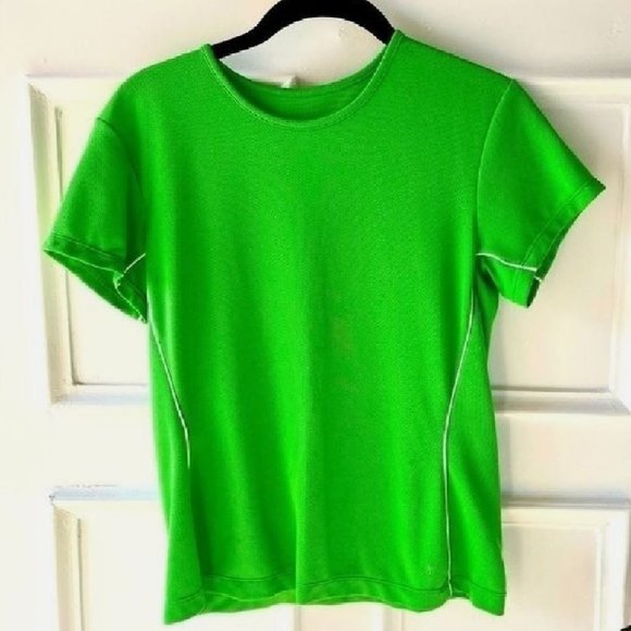 Ativa Tennis Green Performance Short Sleeved T-shirt Womens Sz M - Picture 3 of 12